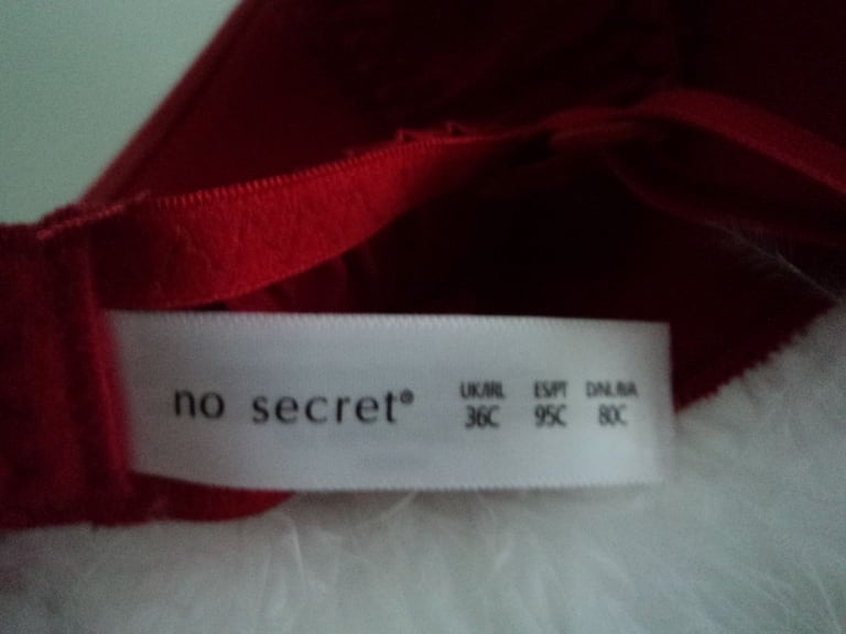 Brand new red 'Christmas' style bra.