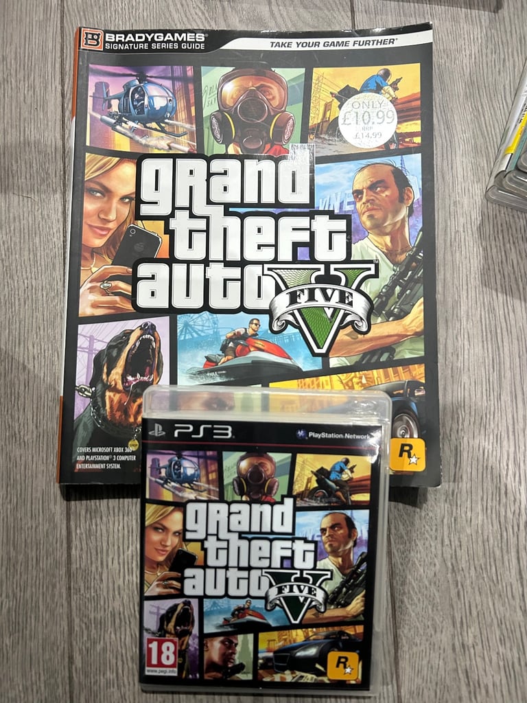 image for GTA V ps3 with guidebook 