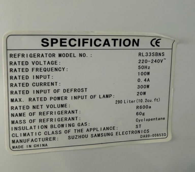 Samsung Fridge Freezer With Free Delivery N Warranty 