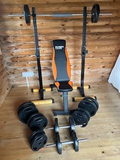 Mirafit home weights and bench