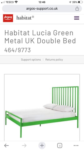 Habitat double metal bed frame | in Penylan, Cardiff | Gumtree