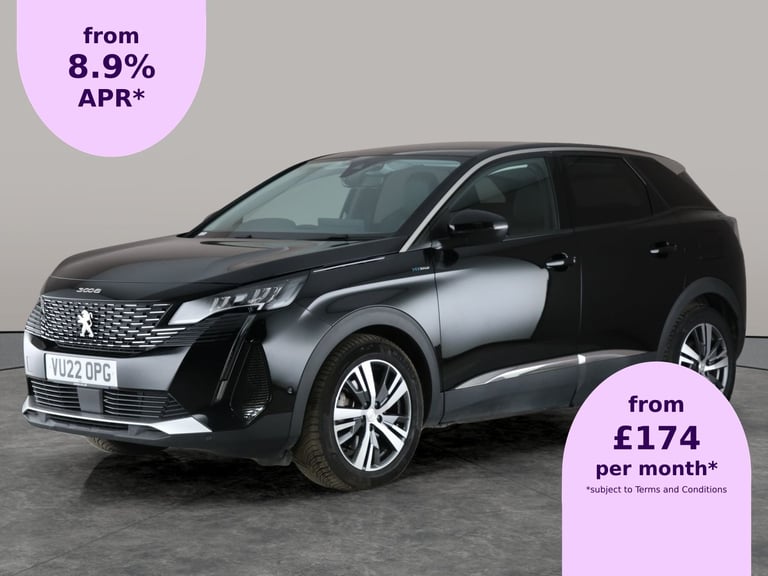 image for 2022 Peugeot 3008 1.6 Hybrid 225 Allure 5dr e-EAT8 HATCHBACK PETROL/ELECTRIC Automatic