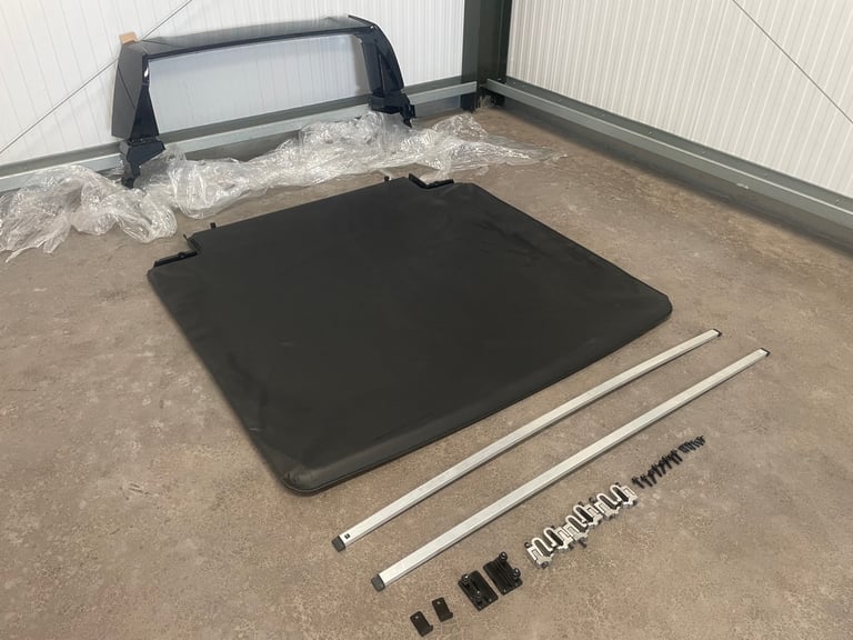 Toyota Hilux GR bar and load cover removed from new vehicle 