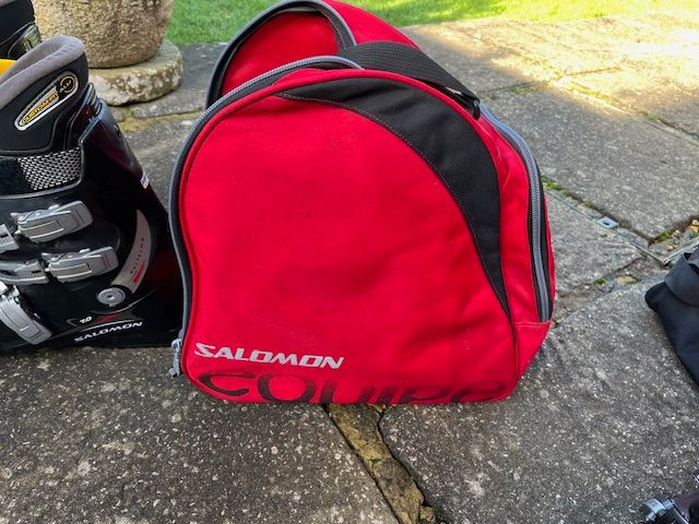 Salomon 7.0 Ski Boots and Boot Bag and Raichle QR500 Ski Boots and Boot Bag