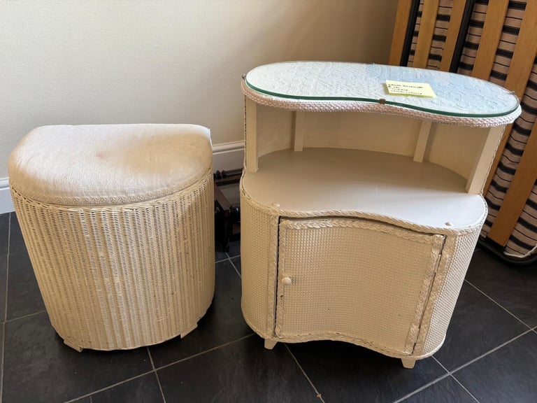 image for FREE Lloyd Loom Bedside Unit &Stool