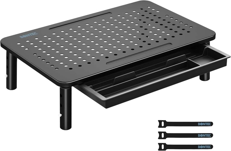 image for BONTEC Monitor Stand with Drawer