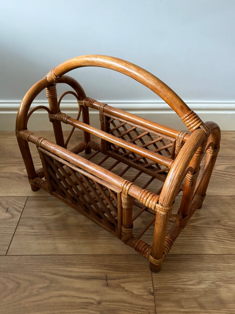 image for Vintage Wooden Magazine Rack