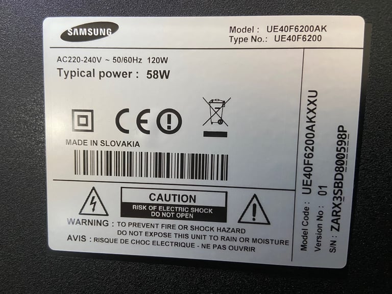 Samsung UE40F6200AK 101.6 cm (40") Full HD Smart TV Wi-Fi CAN DELIVER 