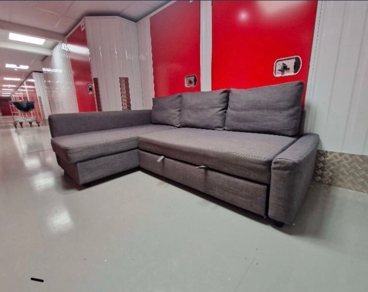 image for Delivery Available - IKEA Grey Sofa Bed FRIHETEN