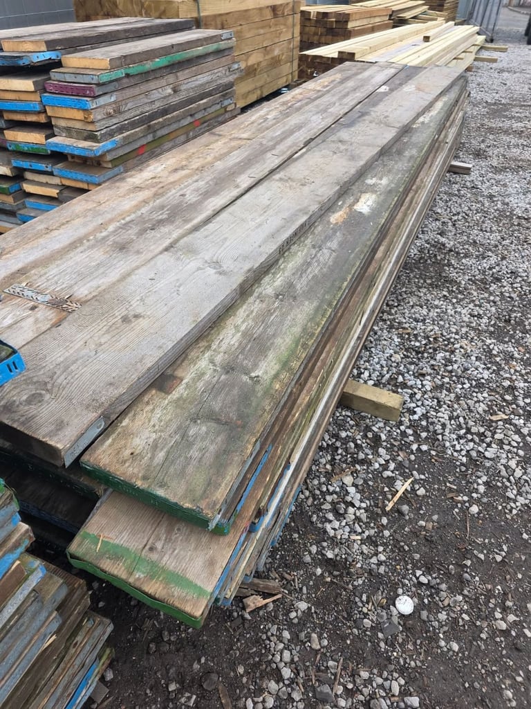 RECLAIMBED TIMBER  SCAFF BOARDS 
