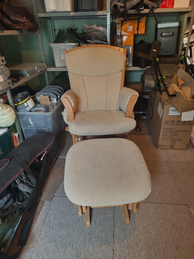 Free Glider Nursing Chair & Footstool