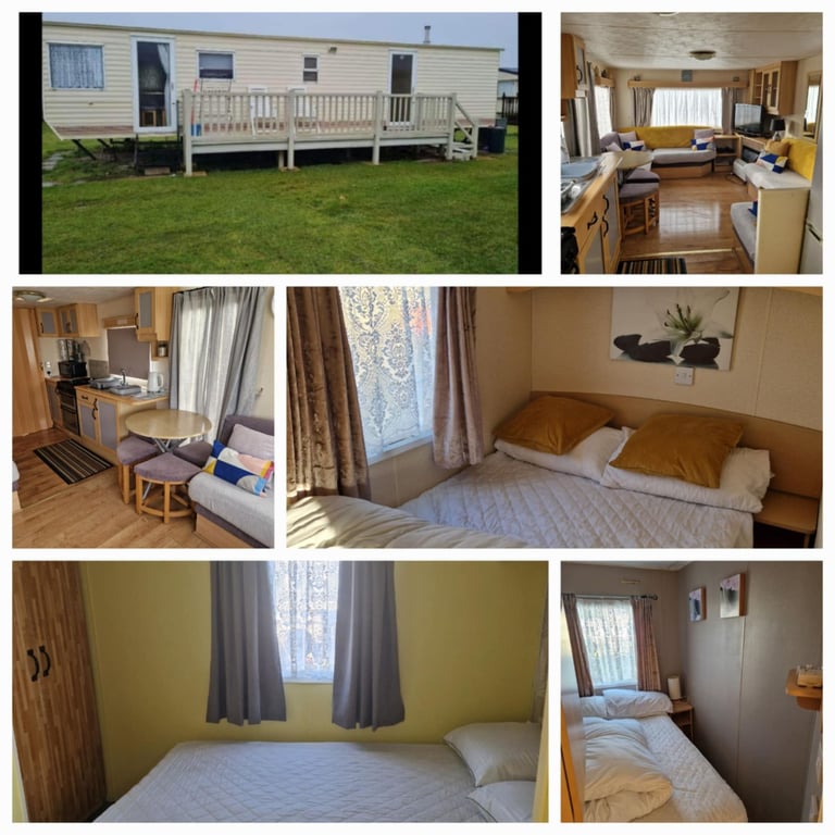 FOR HIRE/RENT/TO LET 8 BERTH 3 BEDROOMED CARAVAN AT CHAPEL ST LEONARDS SKEGNESS (NOT INGOLDMELLS)