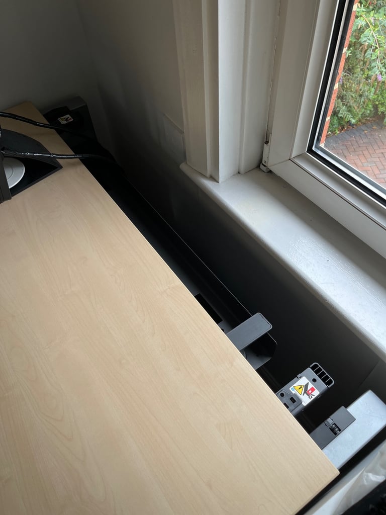 Professional Desk/ Workstation and adjustable office chair.
