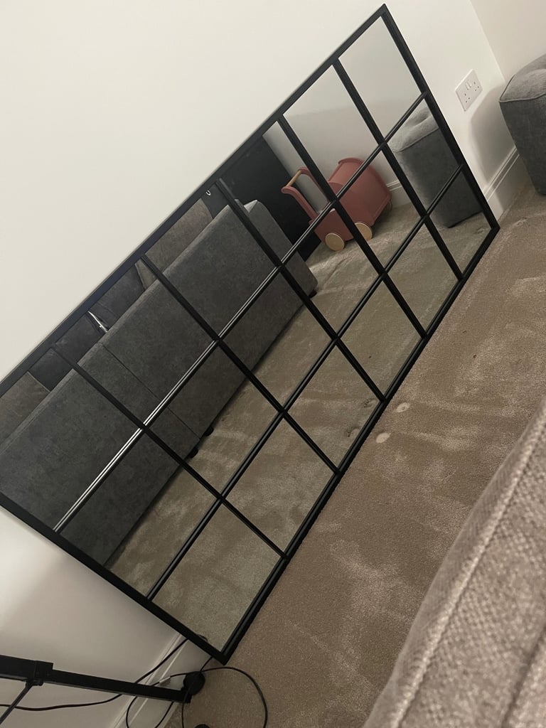 image for William wood black full length mirror