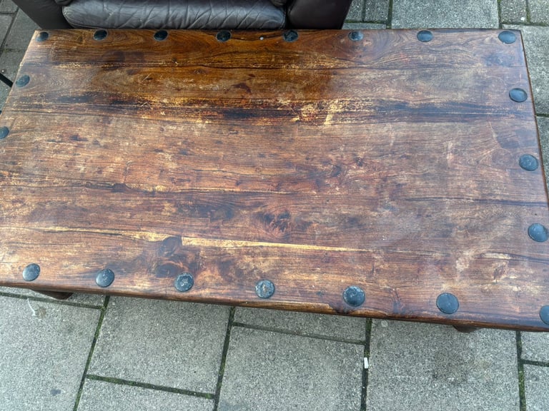 Wooden coffee table