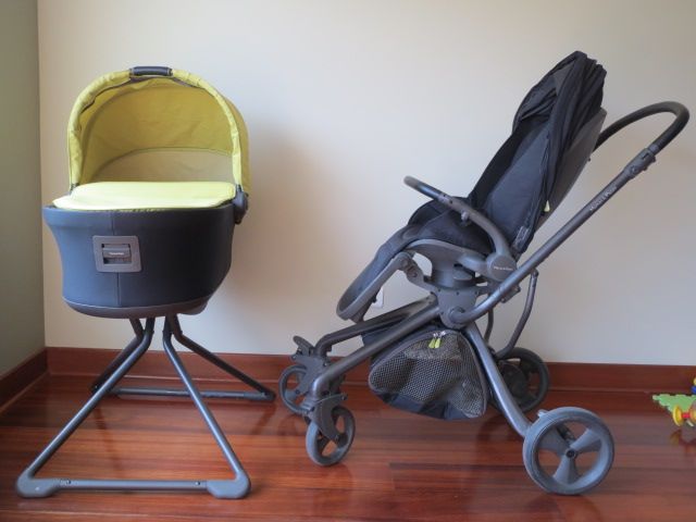 Mamas & Papas MYLO Pushchair Pram System - Black/Lime Green (Good condition)