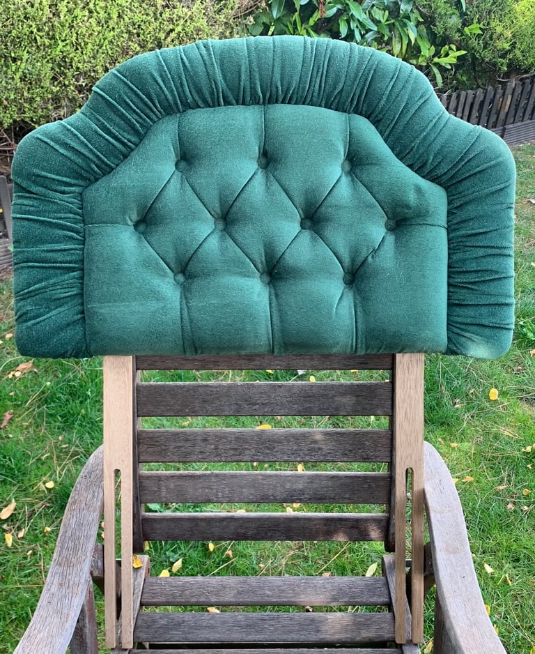 image for Single forest green headboard 