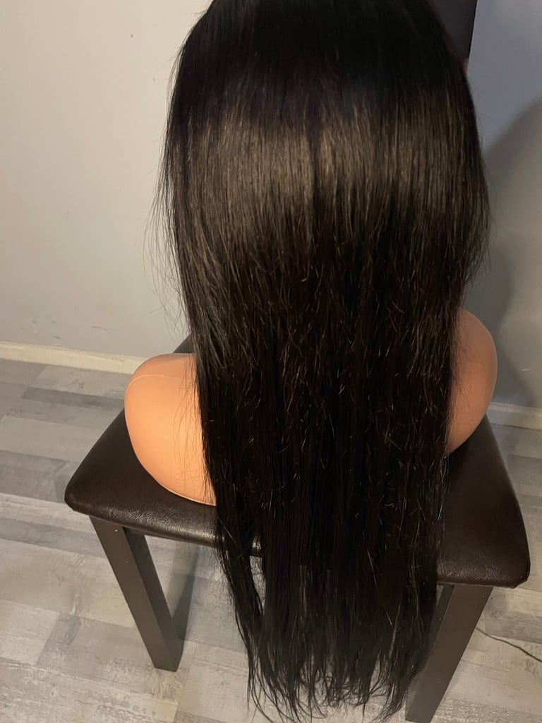 Human hair 30inch silky straight with 5by5 closure 