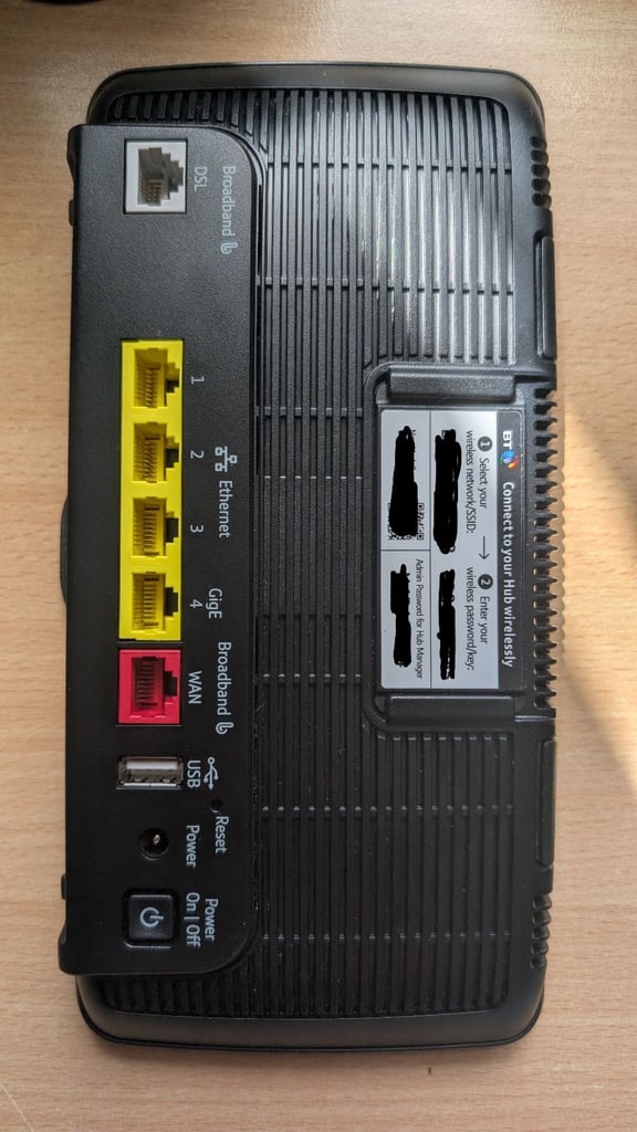 NEW BTHUB4 BT Home Smart Hub WiFi Box 4.0 TYPE B bundled with BT power supply