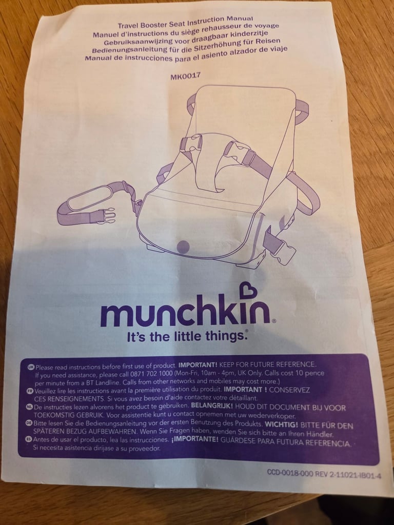 image for Free travel booster seat