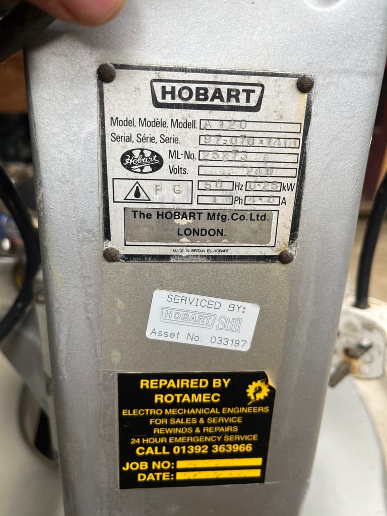 Hobart A120 food mixer