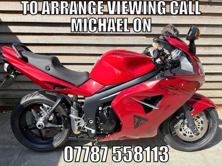 2007 / 07 Triumph Sprint 1050 £1900 Red 42803 miles.
