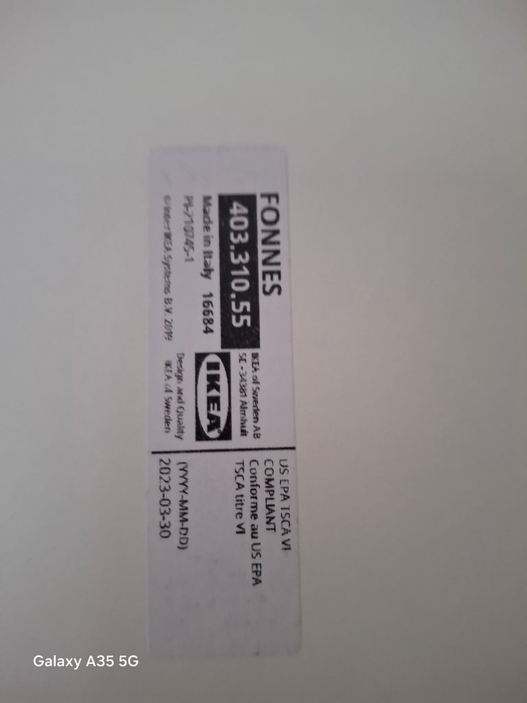 Ikea fonnes white single wardrobes