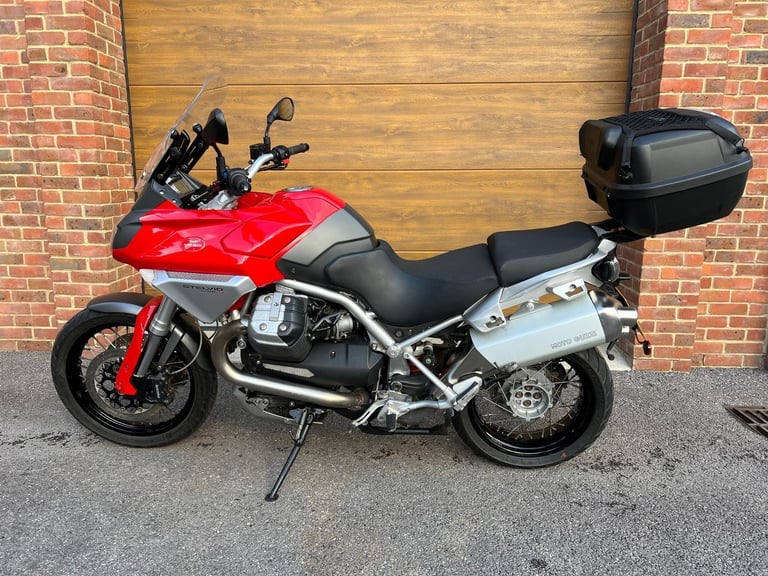 2008/08 Moto Guzzi Stelvio 1200 with 16,200m in Red