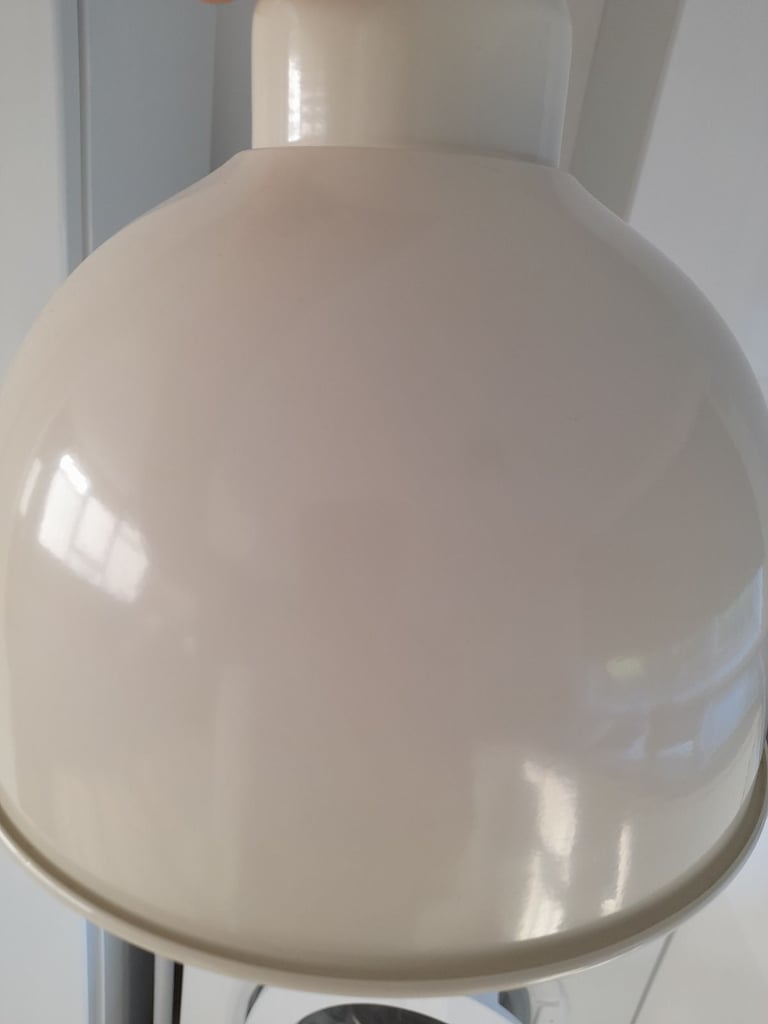 Cream metal pendant lampshade, only £5