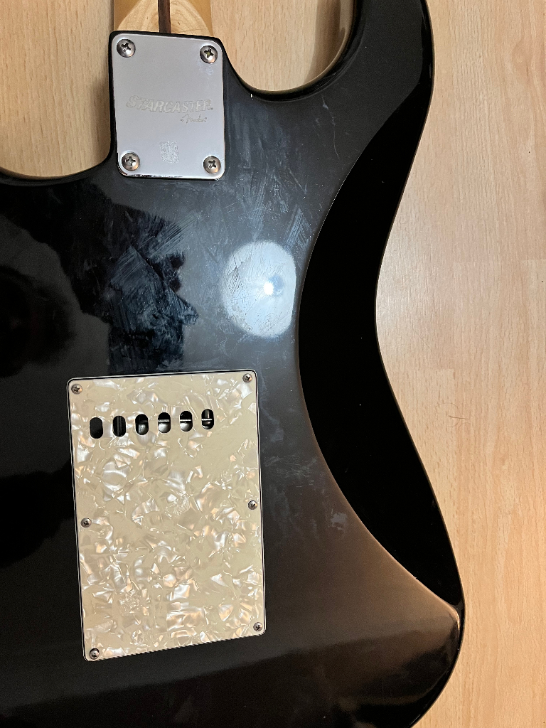 Starcaster by Fender electric guitar BLACK/SPARKLE