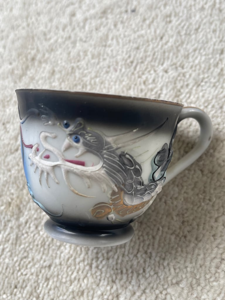 Vintage Japanese Moriage Porcelain Dragonware set