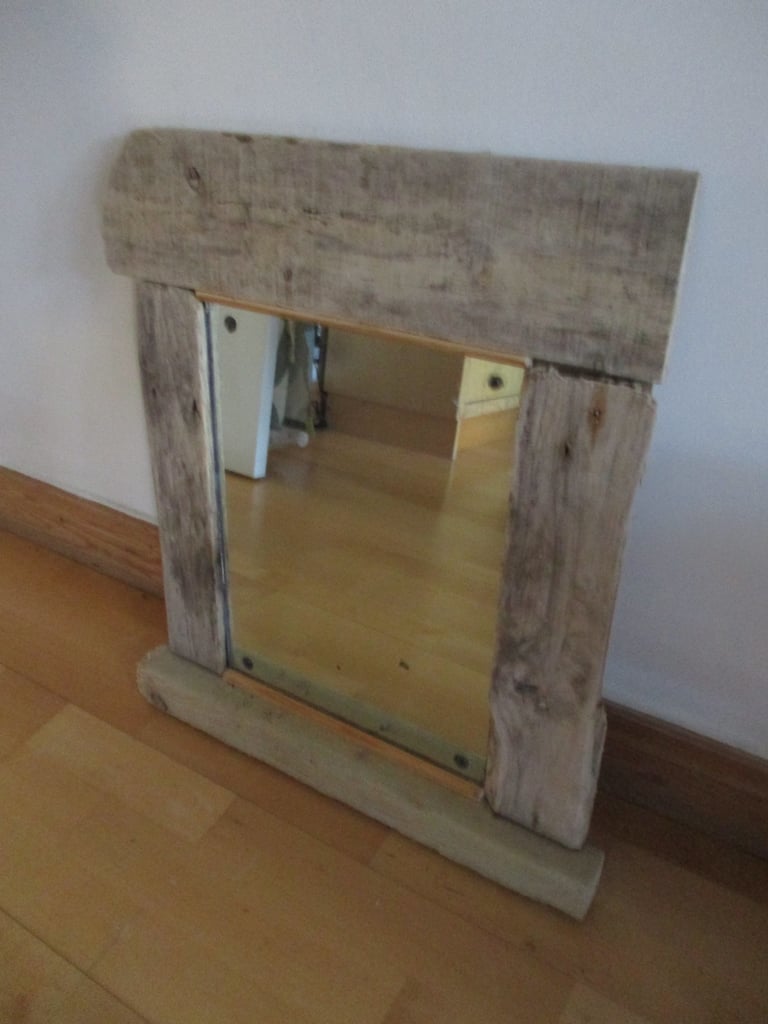 DRIFT WOOD VINTAGE MIRROR 52cm x 58cm COLLECTION ONLY