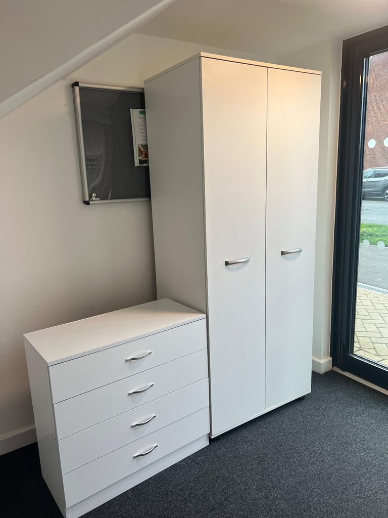 2 door wardrobe + chest of drawers for sale