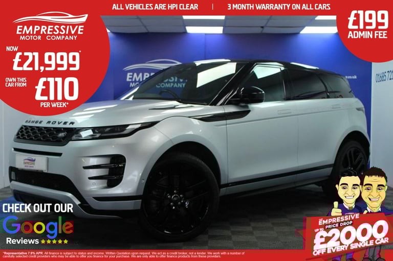 image for 2019 69 LAND ROVER RANGE ROVER EVOQUE 2.0 D180 R-DYNAMIC HSE SUV 5DR DIESEL AUTO
