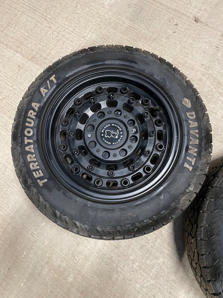 16" Ford Transit Custom Black Rhino Arsenal Alloy Wheels and Tyres