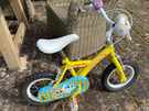 Kids bike. Yellow Apollo, ages 2-4