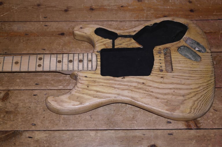 1976 Fender USA Stratocaster project, body and neck heavily modified