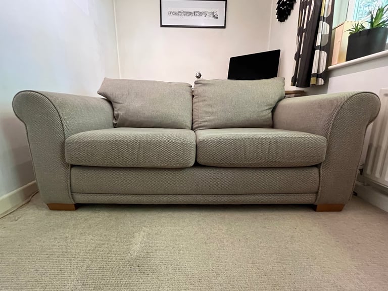 Double Sofa Bed and Footstool