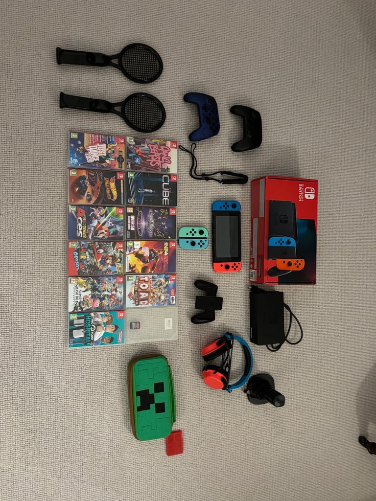 image for Nintendo Switch and 12 game bundle 