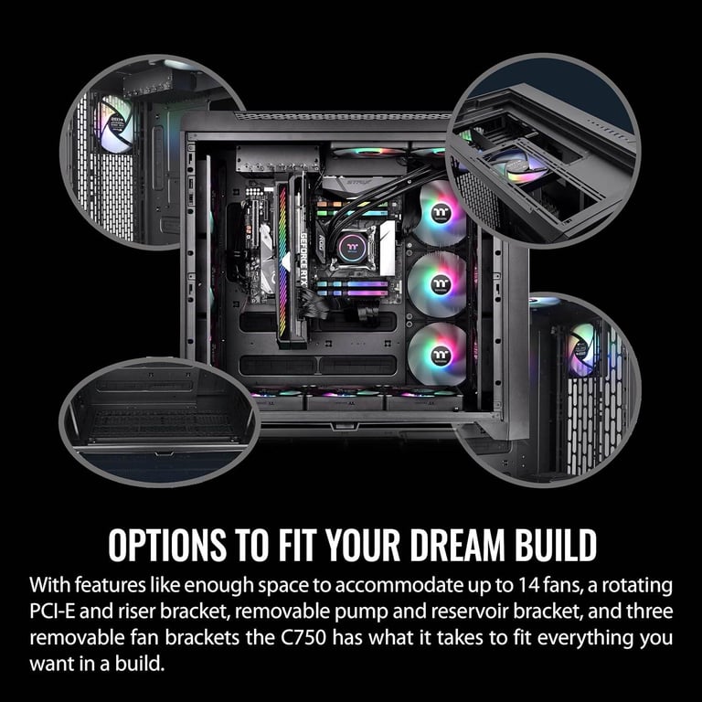 Thermaltake CTE C750 TG ARGB Black CTE PC Case