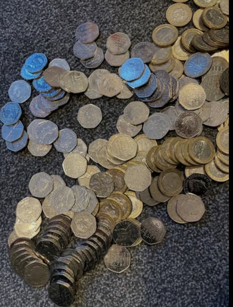 Collection of 50p and £2 coins