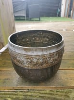Victorian copper and brass planter £40