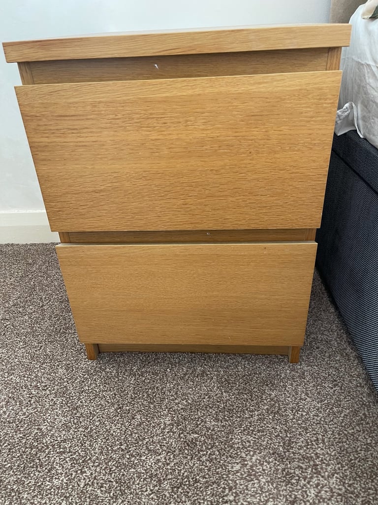 IKEA bedside table with 2 drawers