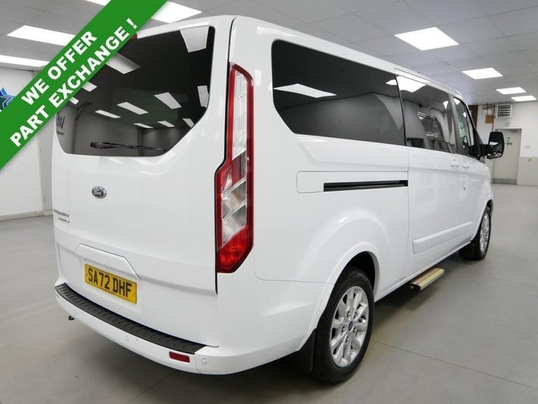 72 TOURNEO CUSTOM 320 2.0 EBL 130 BHP LONG TITANIUM AUTOMATIC 9 SEAT ( NO VAT )