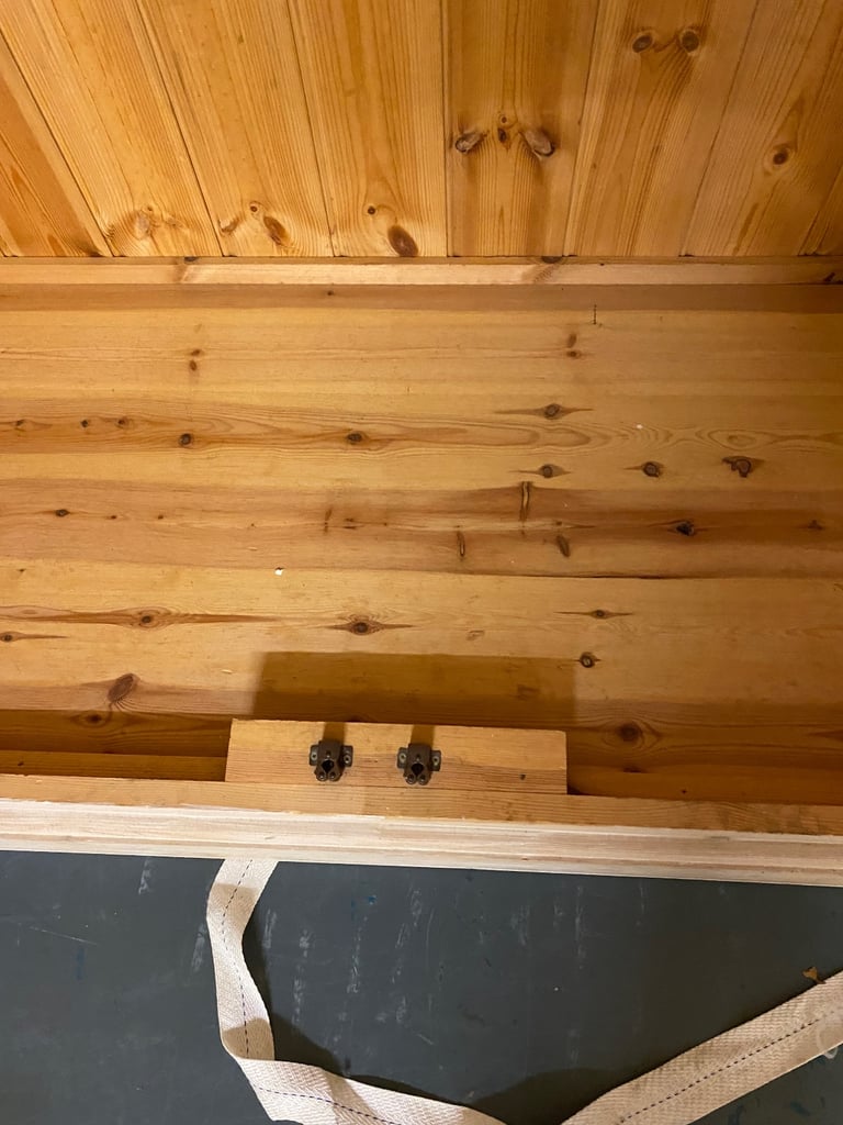 Pine whitewashed double wardrobe