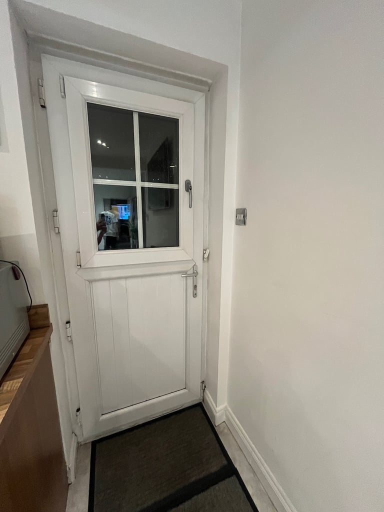 image for Upvc white barn door