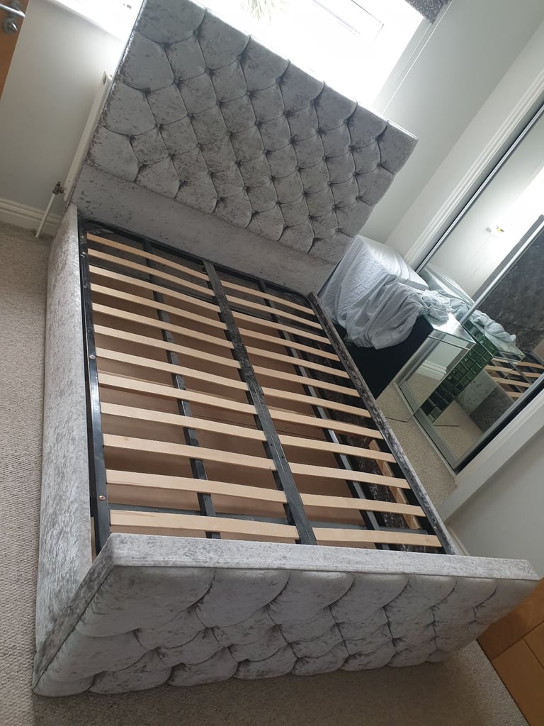 Double bed with under mattress storage