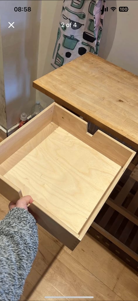 IKEA portable counter top/island wood