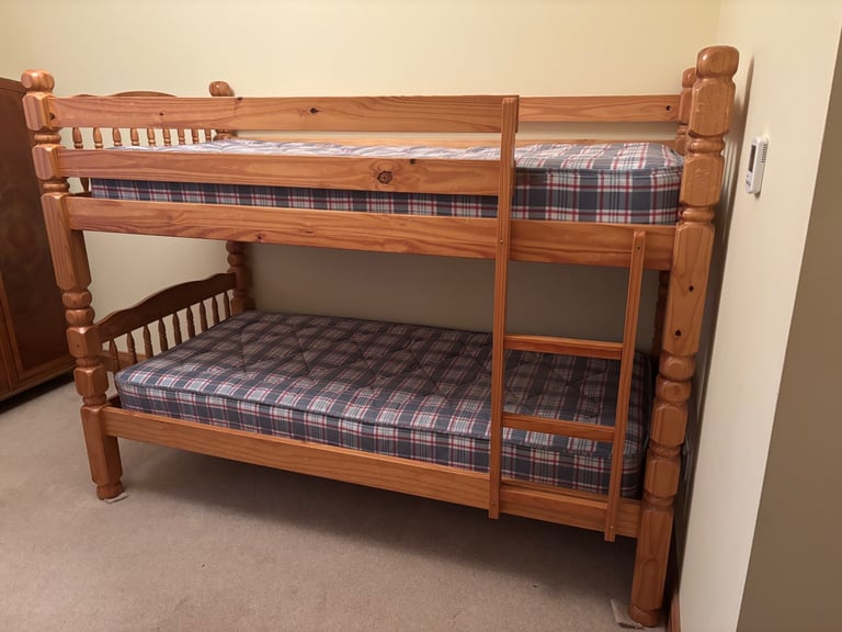 Pine Bunk beds. 