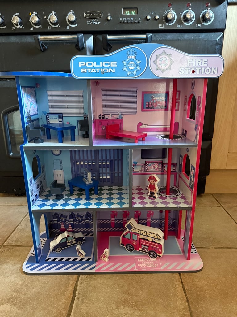 image for Wooden Police and Fire Station